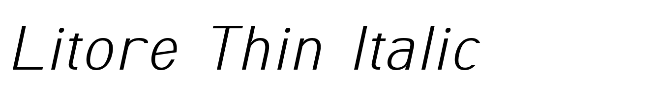 Litore Thin Italic